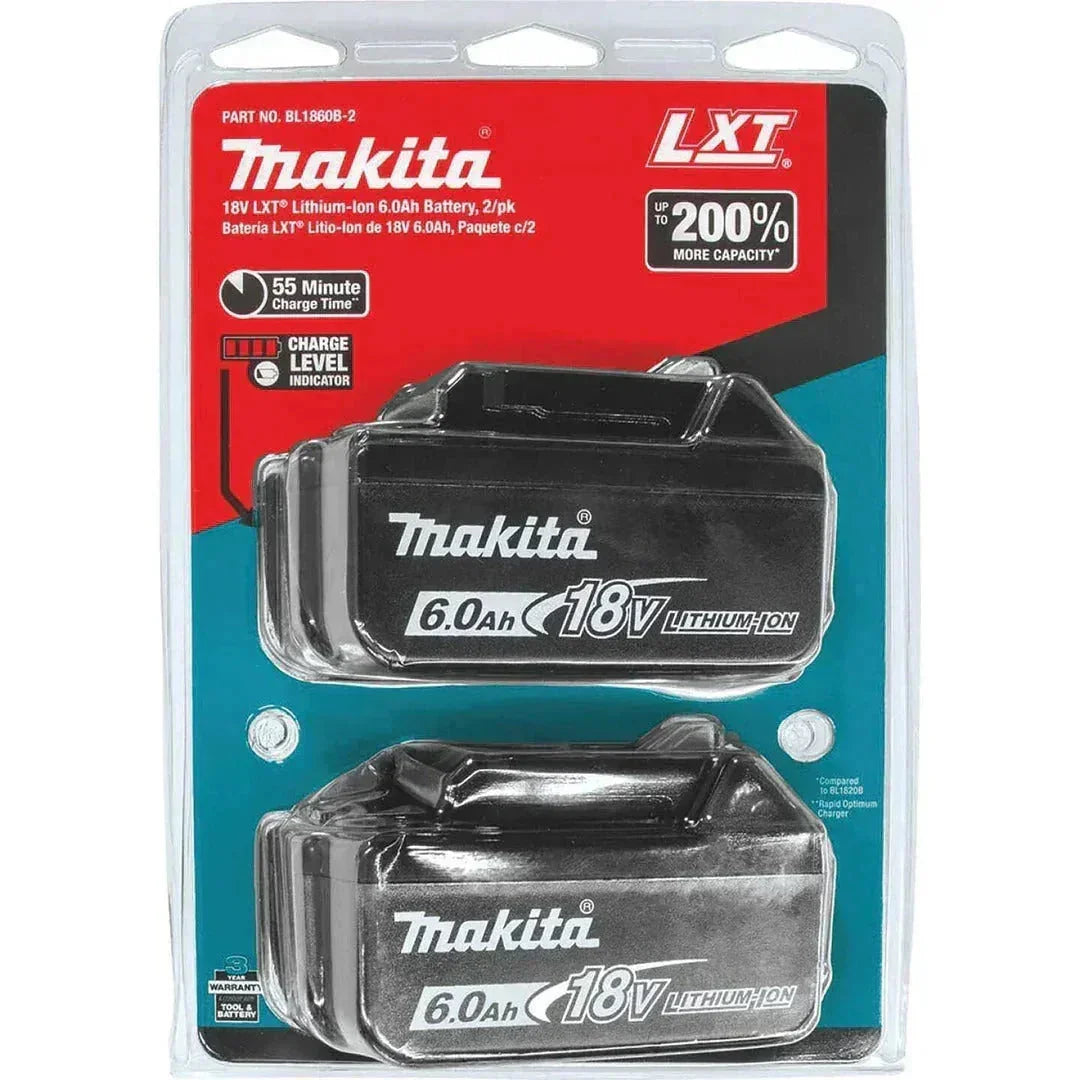 Makita 18V 6.0Ah Battery Combo 2-Pack