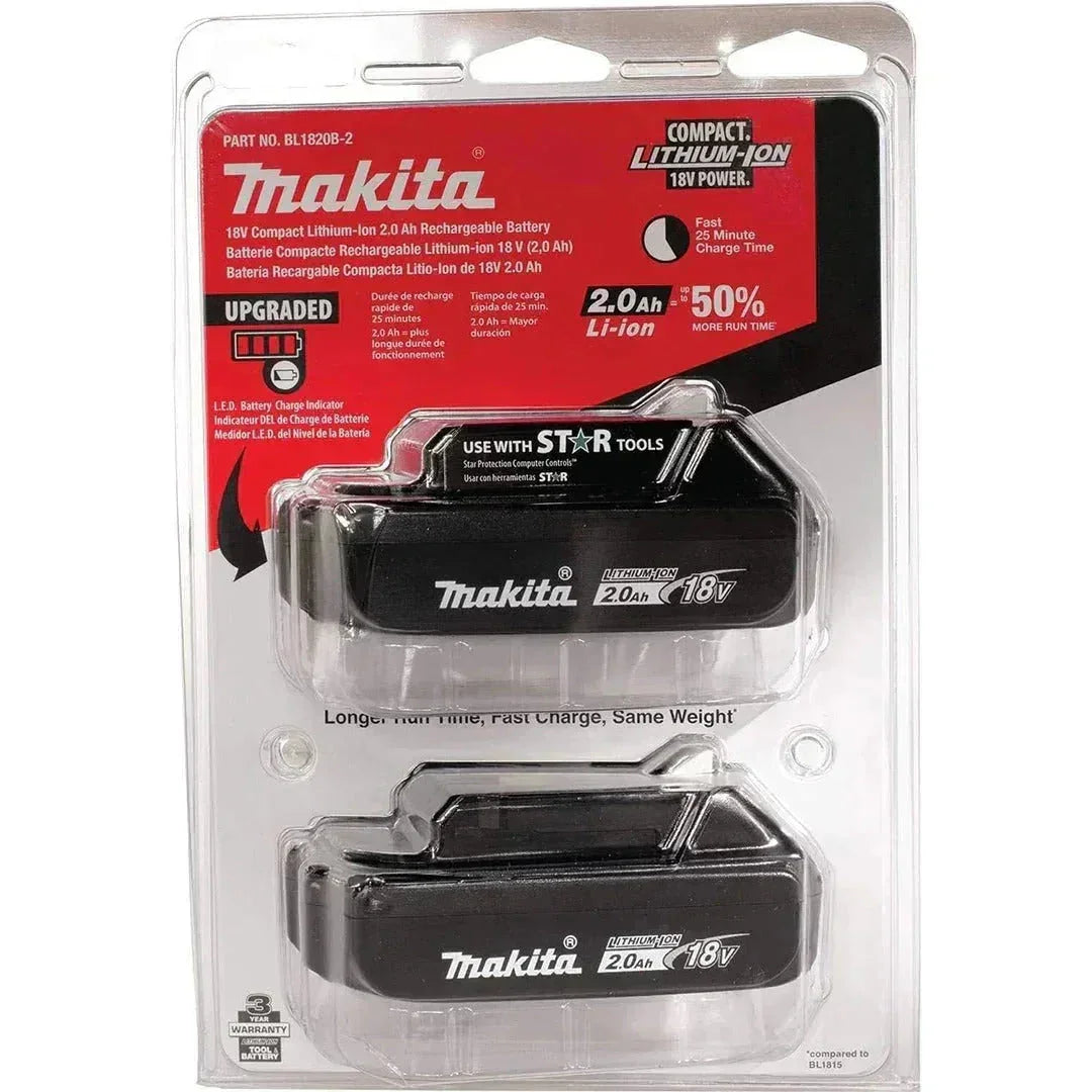 Makita 18V 2.0Ah Battery Combo 2-Pack